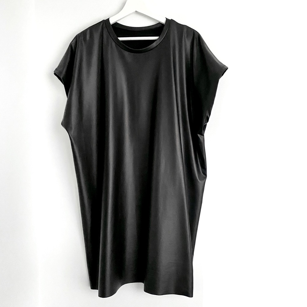 Faux Leather Mini Dress